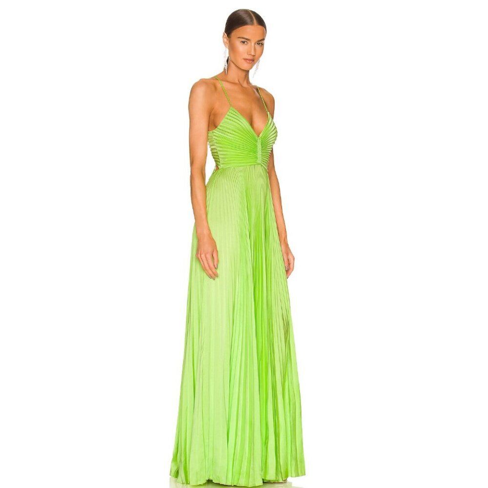 NWOT $795 A.L.C pleated dress Size 8 - Picture 4 of 12